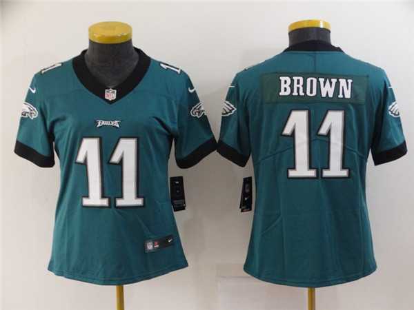 Women's Philadelphia Eagles #11 A. J. Brown Green Vapor Stitched Football Jersey,We sell and wholesale Women's Philadelphia Eagles #11 A. J. Brown Green Vapor Stitched Football Jersey on line form chian!